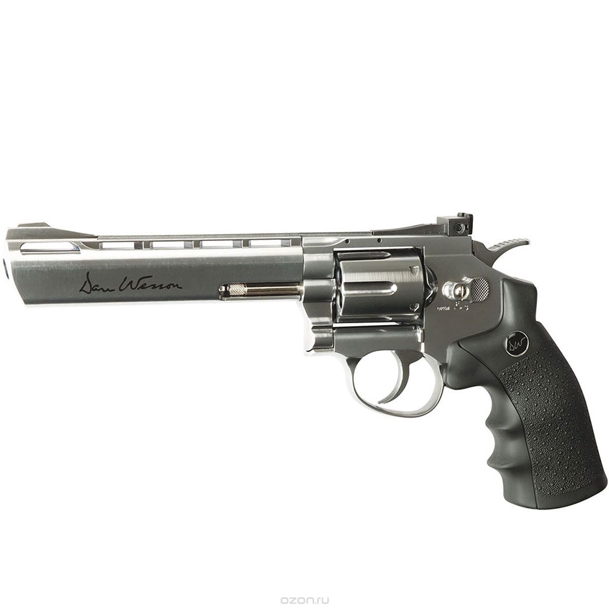 ASG "Dan Wesson 6inch" револьвер пневматический CO2, 4,5 мм, цвет: Silver (16559)