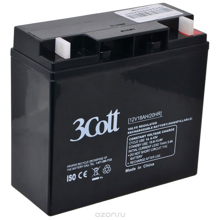 3Cott 12V18Ah аккумулятор для ИБП