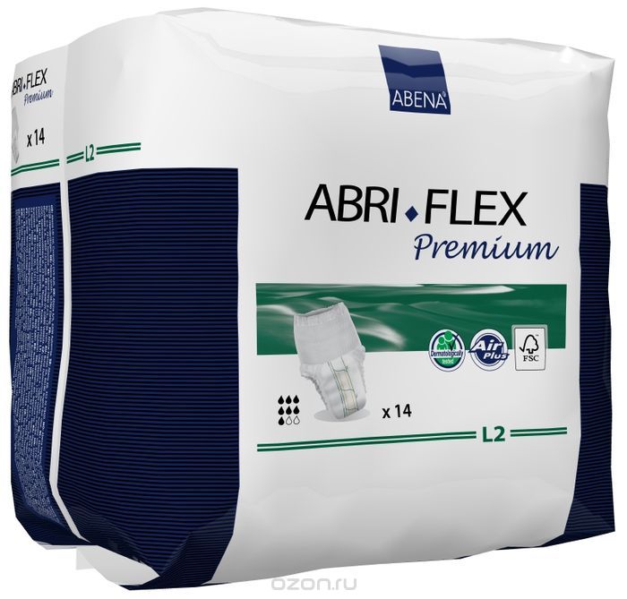 Abena Подгузники для взрослых Abri-Flex L2 дневные+ 14 шт 41087