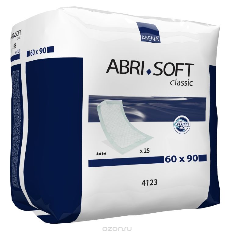 Abena Пеленка одноразовая Abri-Soft Classic 60 х 90 см 25 шт 4123