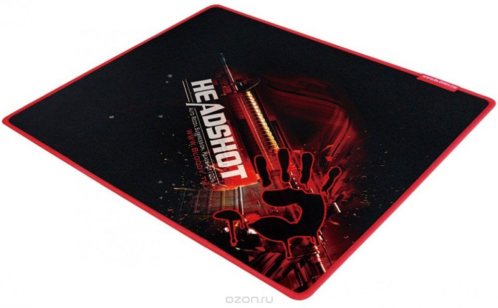 A4Tech Bloody B-072, Black Red игровой коврик для мыши