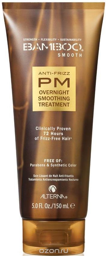Alterna Bamboo Smooth Anti-Frizz PM Overnight Smoothing Treatment Ночной разглаживающий уход, 150 мл