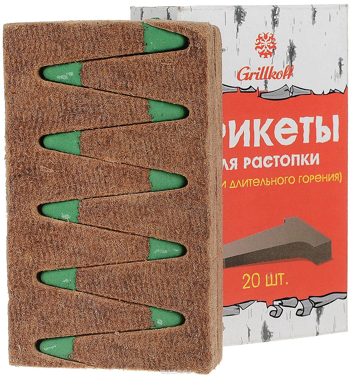 Брикеты для растопки "Грилькофф", 20 шт