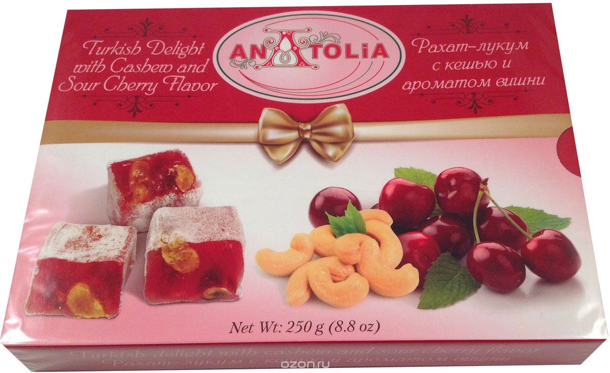 Anatolia рахат-лукум с кешью и ароматом вишни, 250 г