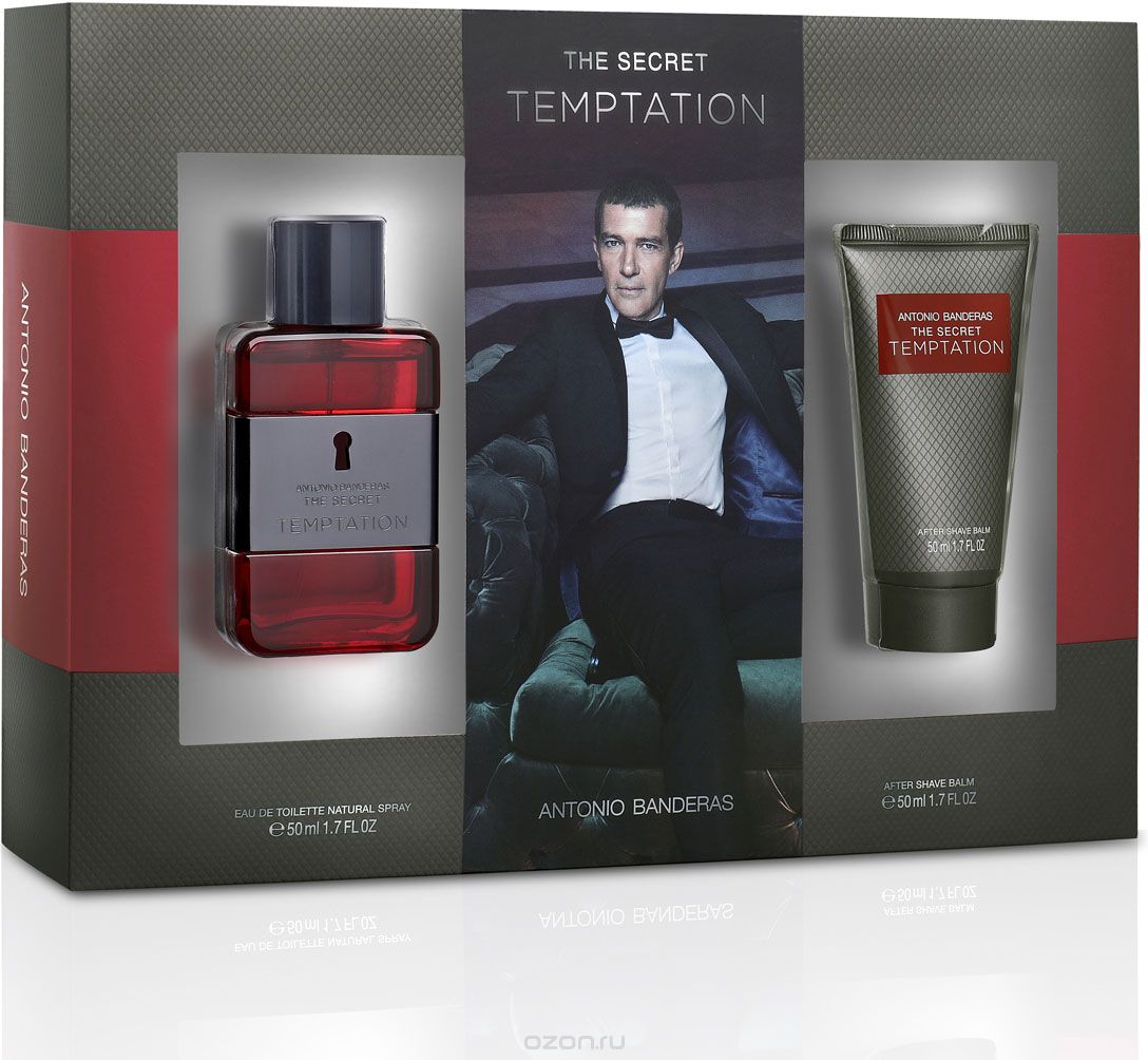 Antonio Banderas Парфюмерный набор "The Secret Temptation": туалетная вода, бальзам после бритья, 2 x 50 мл
