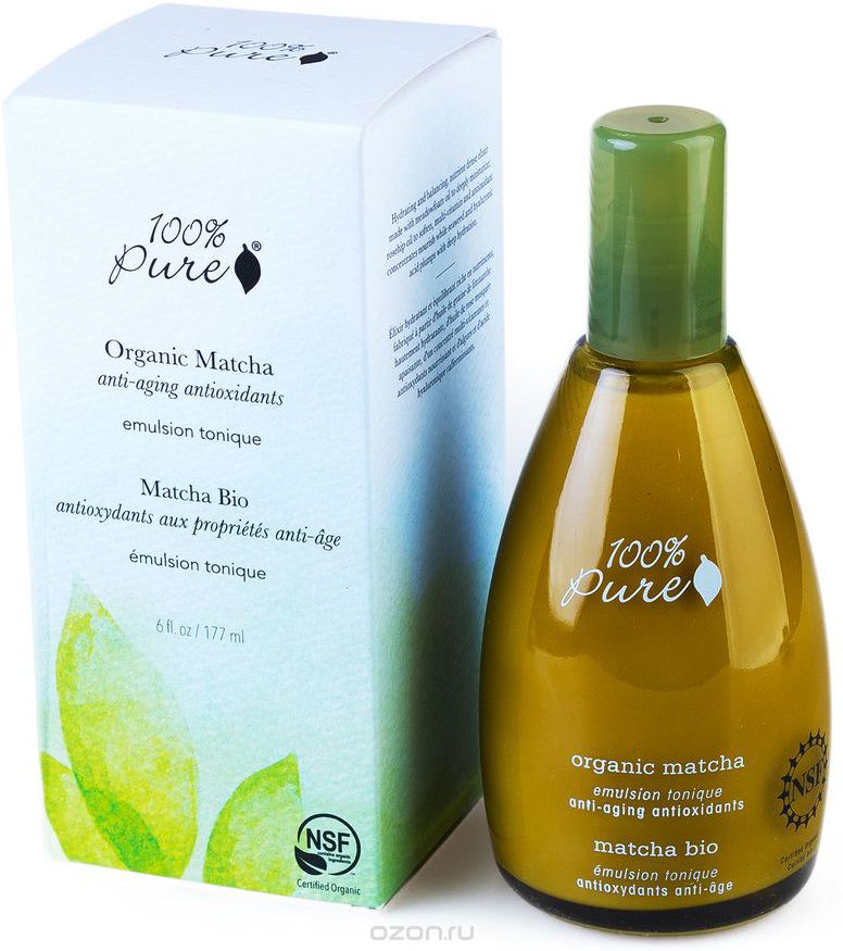 100% Pure Коллекция Зелёный Чай Matcha: Органический эмульсионный тоник 177 мл